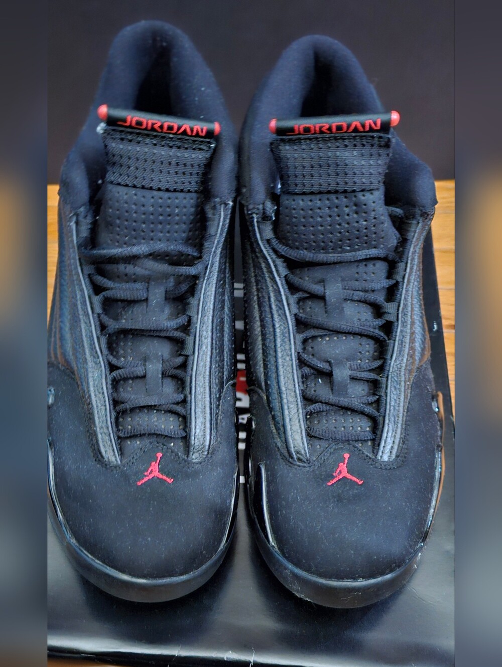 Air Jordan 14 Retro "Last Shot" (2018) Mens Size 13 Black & Red Basketball - Picture 3 of 7